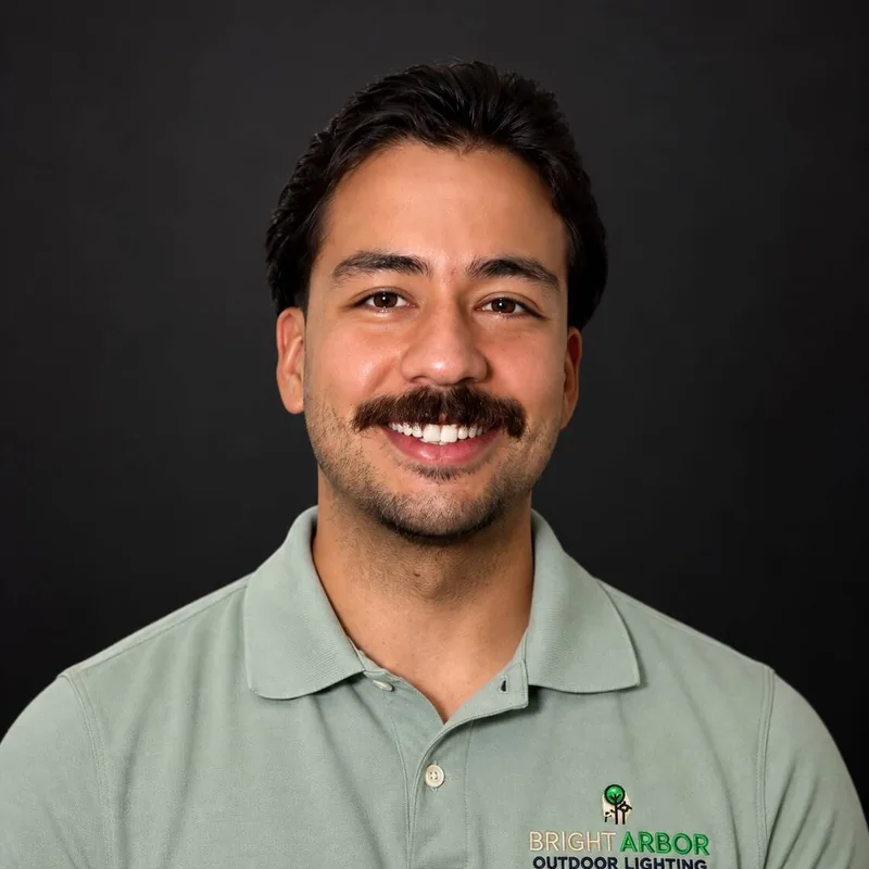 Jorge Giraldo, owner of Bright Arbor Outdoor Lighting